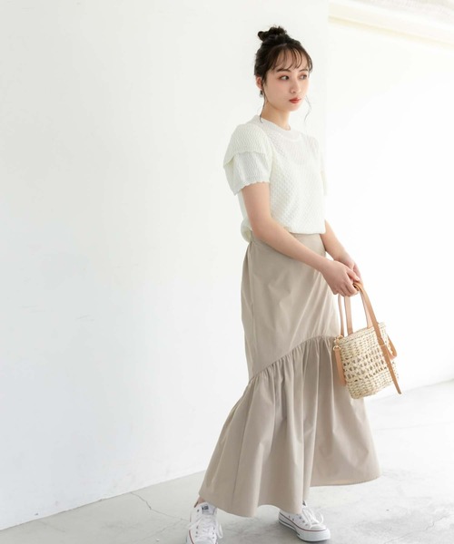 今季◇Mystrada◇切替ティアードスカート Mystrada（マイストラーダ）の「切替ティアードスカート