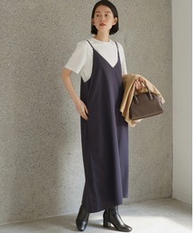AMERICAN HOLIC | SET Vネックキャミワンピース＋Ｔシャツ(ワンピース)