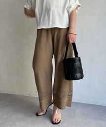 prose verse | 麻レーヨン裾レースイージーパンツ(その他パンツ)