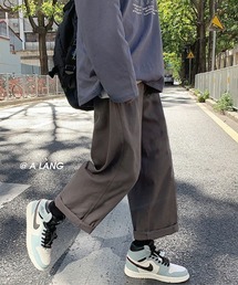 【SETUP7】カジュアルストレートレッグパンツ KNF