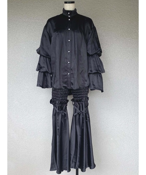 PAMEO POSE（パメオポーズ）の「Meta Blouse（シャツ/ブラウス・レディース・ホワイト/ブラック・FREE）」の3枚目の写真