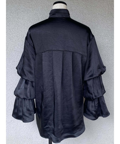 PAMEO POSE（パメオポーズ）の「Meta Blouse（シャツ/ブラウス・レディース・ホワイト/ブラック・FREE）」の5枚目の写真