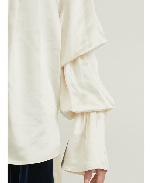 PAMEO POSE（パメオポーズ）の「Meta Blouse（シャツ/ブラウス・レディース・ホワイト/ブラック・FREE）」の14枚目の写真