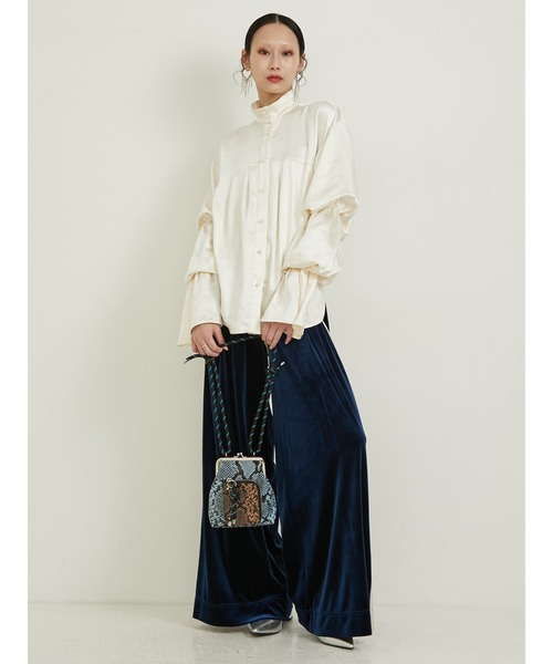 PAMEO POSE（パメオポーズ）の「Meta Blouse（シャツ/ブラウス・レディース・ホワイト/ブラック・FREE）」の15枚目の写真