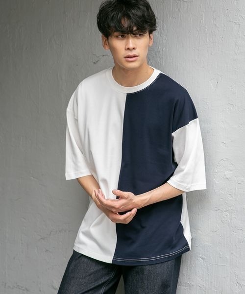 LOWRYS FARM（ローリーズファーム）の「シルケットパネルキリカエシャツ　123093（シャツ/ブラウス・メンズ・ブルー/ホワイト/ブラウン/オフホワイト・MEDIUM/LARGE）」の12枚目の写真
