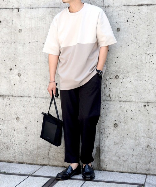 BACK NUMBER（バックナンバー）の「【BACK NUMBER】速乾バイカラーＴシャツ / 吸水速乾（Tシャツ/カットソー・メンズ・グリーン/ダークグレー/ベージュ・XL/M/L/S）」の10枚目の写真