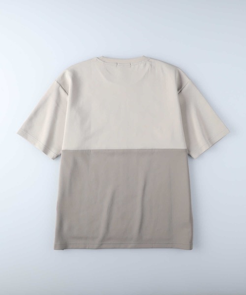 BACK NUMBER（バックナンバー）の「【BACK NUMBER】速乾バイカラーＴシャツ / 吸水速乾（Tシャツ/カットソー・メンズ・グリーン/ダークグレー/ベージュ・XL/M/L/S）」の12枚目の写真