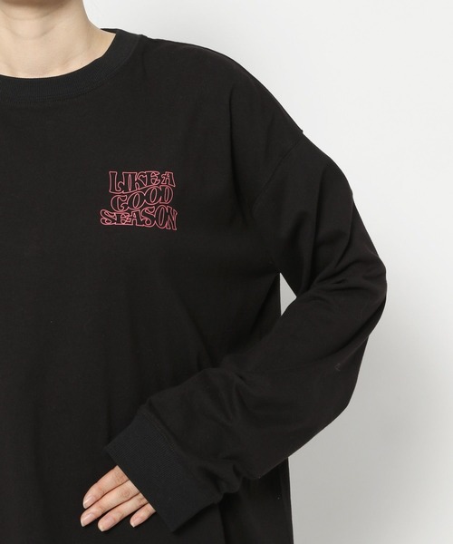 PAGEBOY（ページボーイ）の「BIGロゴロンT（Tシャツ/カットソー・レディース・ブラック/オフホワイト/ブルー・FREE）」の14枚目の写真