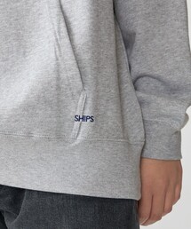 SHIPS（シップス）の「【WEB限定】SHIPS: マイクロ SHIPS 刺繍 ロゴ 裏毛 スウェット プルオーバーパーカー（パーカー）」