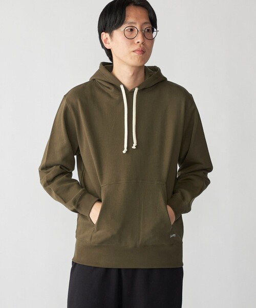 【WEB限定】SHIPS: マイクロ SHIPS 刺繍 ロゴ 裏毛 スウェット プルオーバーパーカー（パーカー）｜SHIPS（シップス）