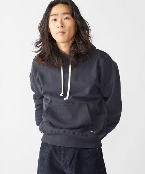 【WEB限定】SHIPS: マイクロ SHIPS 刺繍 ロゴ 裏毛 スウェット プルオーバーパーカー（パーカー）｜SHIPS（シップス）