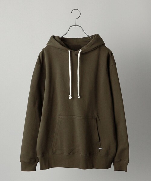 【WEB限定】SHIPS: マイクロ SHIPS 刺繍 ロゴ 裏毛 スウェット プルオーバーパーカー（パーカー）｜SHIPS（シップス）