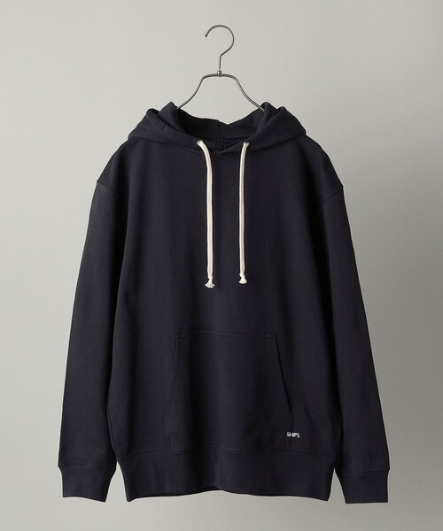 【WEB限定】SHIPS: マイクロ SHIPS 刺繍 ロゴ 裏毛 スウェット プルオーバーパーカー（パーカー）｜SHIPS（シップス）