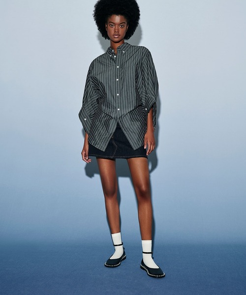 CHARLES & KEITH（チャールズ & キース）の「アンクルストラップ バレリーナ（バレエシューズ・レディース・ブラック系その他2/オフホワイト/ブラック・25.5cm/24.5cm/23cm/23.5cm/22.5cm/25cm）」の8枚目の写真