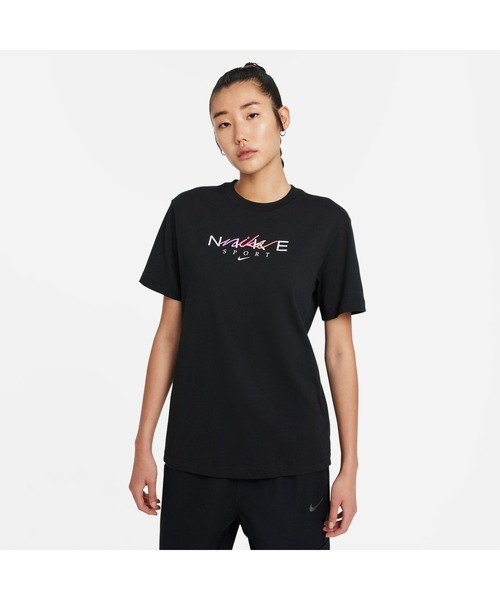 NIKE（ナイキ）の「NIKE AS W NSW BF TEE CRAFT ナイキ ウィメンズ NSW BF クラフト S/S Tシャツ（Tシャツ/カットソー・レディース・ホワイト/ブラック・S/M/L/XL/XXL）」の2枚目の写真