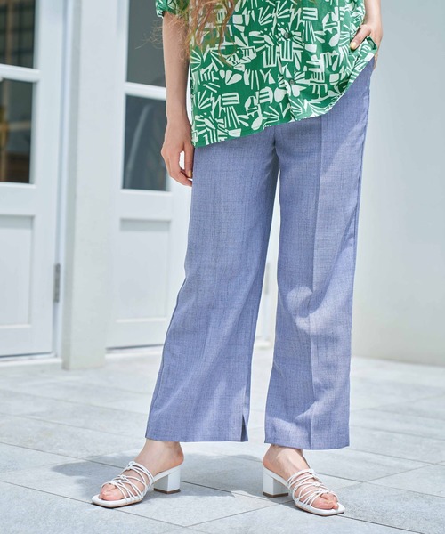 niko and（ニコアンド）の「ドライリネン風フレアパンツ（その他