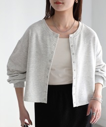 前後2WAY スナップボタンカーディガン