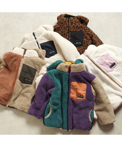 BREEZE（ブリーズ）の「中綿ボアリバーシブルブルゾン（ブルゾン・キッズ・ベージュ/ブラック/ブルー/ピンク/イエロー・110/120/130/140/100/80/90）」の7枚目の写真