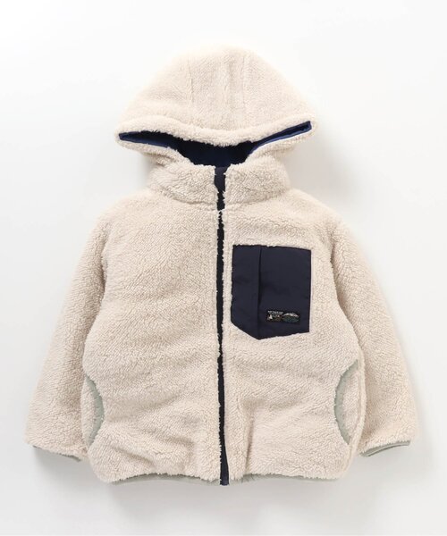 BREEZE（ブリーズ）の「中綿ボアリバーシブルブルゾン（ブルゾン・キッズ・ベージュ/ブラック/ブルー/ピンク/イエロー・110/120/130/140/100/80/90）」の12枚目の写真