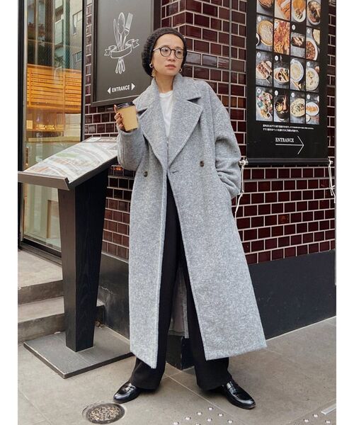 Ungrid（アングリッド）の「スライバーチェスターロングコート（チェスターコート・レディース・ブラウン/グレー/その他1/ブルー・SMALL/MEDIUM）」の12枚目の写真