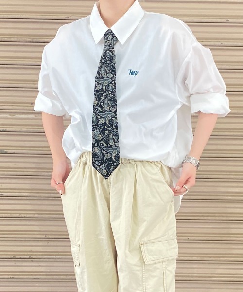 PairPair（ペアペア）の「ネクタイ付きシャツ（シャツ/ブラウス・メンズ・ブラック/ネイビー/グリーン・MEDIUM/LARGE）」の9枚目の写真