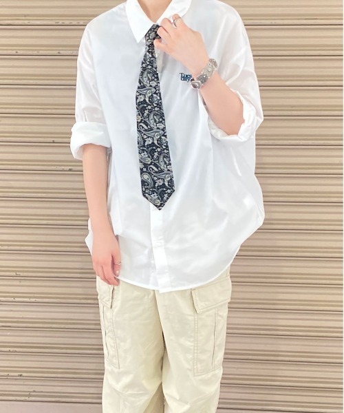 PairPair（ペアペア）の「ネクタイ付きシャツ（シャツ/ブラウス・メンズ・ブラック/ネイビー/グリーン・MEDIUM/LARGE）」の20枚目の写真