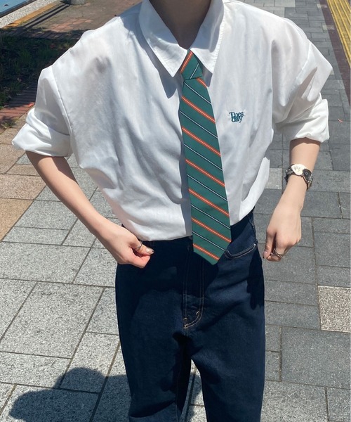 PairPair（ペアペア）の「ネクタイ付きシャツ（シャツ/ブラウス・メンズ・ブラック/ネイビー/グリーン・MEDIUM/LARGE）」の21枚目の写真