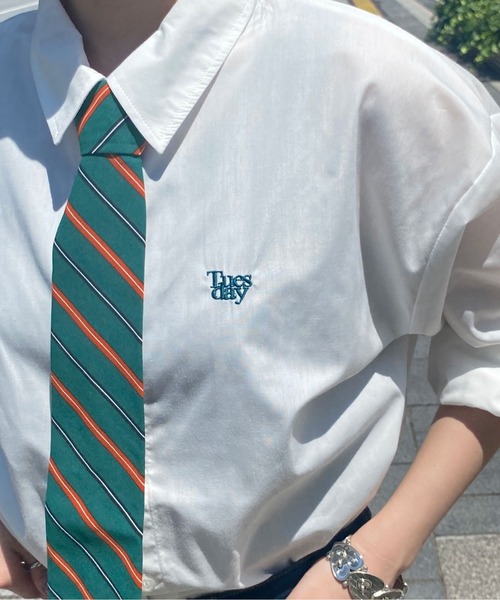 PairPair（ペアペア）の「ネクタイ付きシャツ（シャツ/ブラウス・メンズ・ブラック/ネイビー/グリーン・MEDIUM/LARGE）」の14枚目の写真