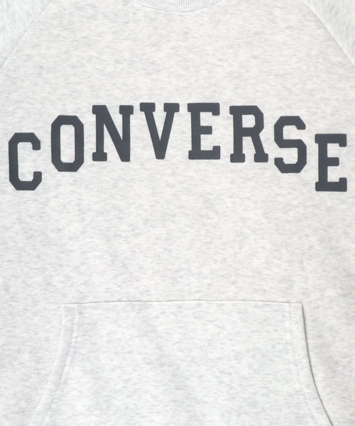 CONVERSE(コンバース)の「CONVERSE/コンバース スウェット 裏起毛ボアフリース カレッジ ワンポイントロゴ チュニック丈 トレーナー レディース(スウェット・レディース・ブラック/パープル/ブラウン/グレー/ピンク/グリーン/スミクロ/アッシュ・M/L)」の16枚目の写真