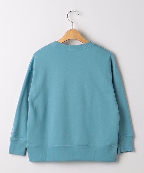 green label relaxing（グリーンレーベルリラクシング）の「【WEB限定】裏毛クルーネック プルオーバー ロングスリーブ 100cm-160cm（スウェット・キッズ・ターコイズブルー/ブラック/ライム/オレンジ・140cm/130cm/110cm/160cm/100cm/150cm/120cm）」の7枚目の写真
