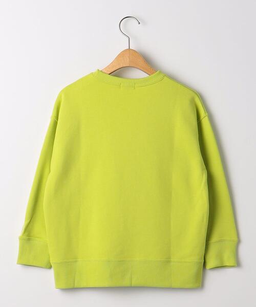 green label relaxing（グリーンレーベルリラクシング）の「【WEB限定】裏毛クルーネック プルオーバー ロングスリーブ 100cm-160cm（スウェット・キッズ・ターコイズブルー/ブラック/ライム/オレンジ・140cm/130cm/110cm/160cm/100cm/150cm/120cm）」の6枚目の写真
