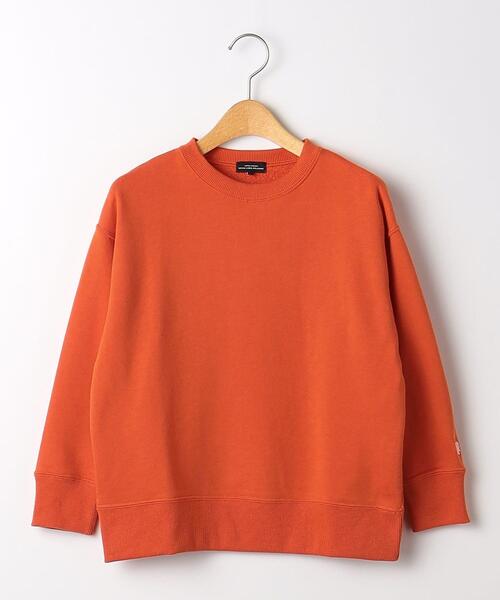 green label relaxing（グリーンレーベルリラクシング）の「【WEB限定】裏毛クルーネック プルオーバー ロングスリーブ 100cm-160cm（スウェット・キッズ・ターコイズブルー/ブラック/ライム/オレンジ・140cm/130cm/110cm/160cm/100cm/150cm/120cm）」の18枚目の写真