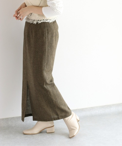 cepo(セポ)の「ツイードライクタイトスカート セットアップ可能(スカート・レディース・ブラウン/グレー・M)」の8枚目の写真