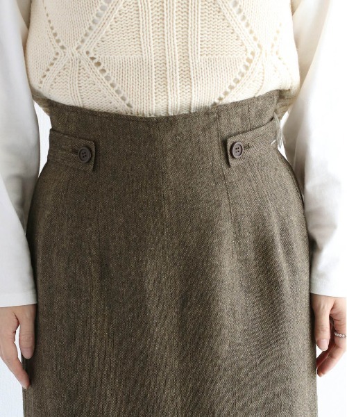 cepo(セポ)の「ツイードライクタイトスカート セットアップ可能(スカート・レディース・ブラウン/グレー・M)」の20枚目の写真
