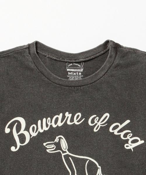 BEAMS T（ビームスティー）の「Mixta / BEWARE DOG Tシャツ（Tシャツ/カットソー・メンズ・ブラック・MEDIUM/SMALL/X-LARGE/LARGE）」の7枚目の写真