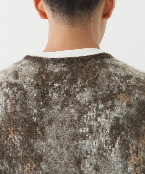 SHINYAKOZUKA（シンヤコヅカ）の「【SHINYAKOZUKA / シンヤコヅカ】YUDI CARDI（カーディガン/ボレロ・メンズ・ベージュ/レッド・LARGE）」の8枚目の写真