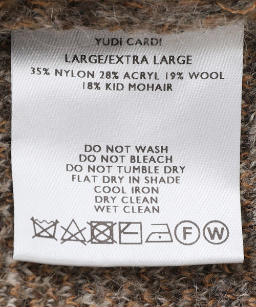 SHINYAKOZUKA（シンヤコヅカ）の「【SHINYAKOZUKA / シンヤコヅカ】YUDI CARDI（カーディガン/ボレロ・メンズ・ベージュ/レッド・LARGE）」の14枚目の写真