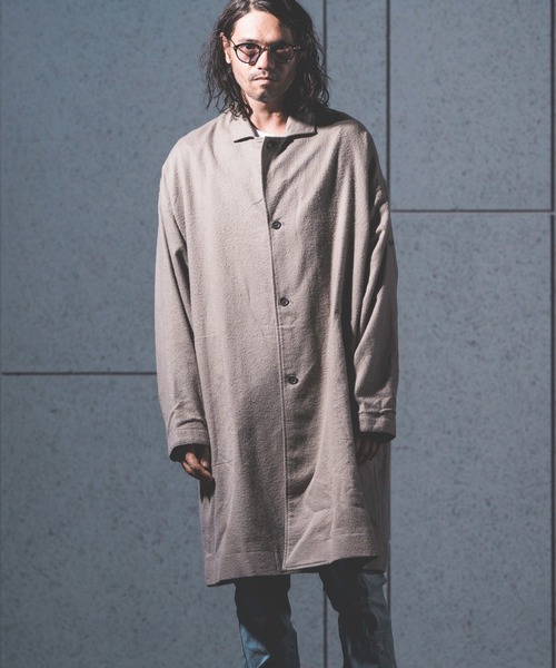 NOISESCAPE(ノイズスケープ)の「mj8860- So wide on the whole chesterfield coat チェスターコート(チェスターコート・メンズ・ブラック/ベージュ/アイボリー・S/M/L)」の12枚目の写真
