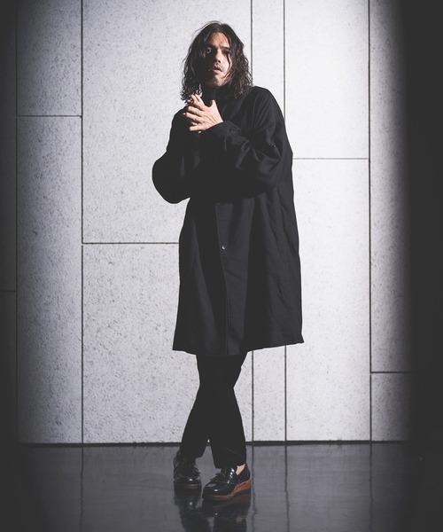 NOISESCAPE(ノイズスケープ)の「mj8860- So wide on the whole chesterfield coat チェスターコート(チェスターコート・メンズ・ブラック/ベージュ/アイボリー・S/M/L)」の9枚目の写真