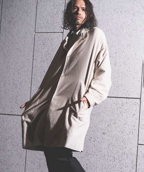 NOISESCAPE(ノイズスケープ)の「mj8860- So wide on the whole chesterfield coat チェスターコート(チェスターコート・メンズ・ブラック/ベージュ/アイボリー・S/M/L)」の13枚目の写真