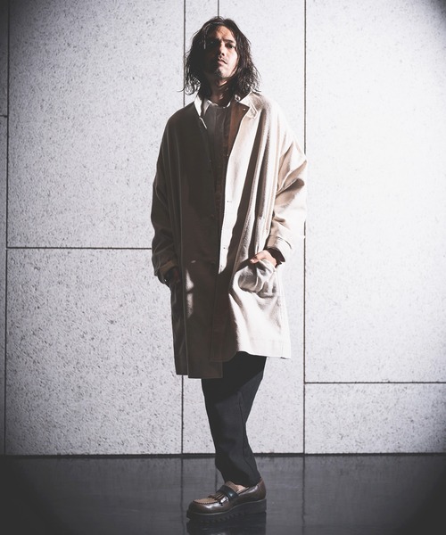 NOISESCAPE(ノイズスケープ)の「mj8860- So wide on the whole chesterfield coat チェスターコート(チェスターコート・メンズ・ブラック/ベージュ/アイボリー・S/M/L)」の17枚目の写真