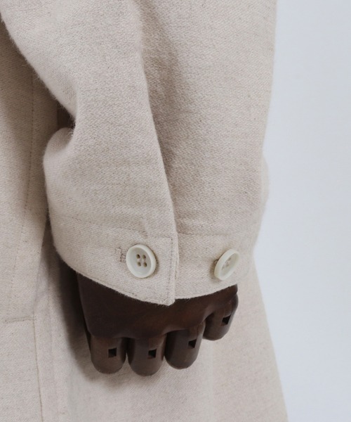 NOISESCAPE(ノイズスケープ)の「mj8860- So wide on the whole chesterfield coat チェスターコート(チェスターコート・メンズ・ブラック/ベージュ/アイボリー・S/M/L)」の18枚目の写真
