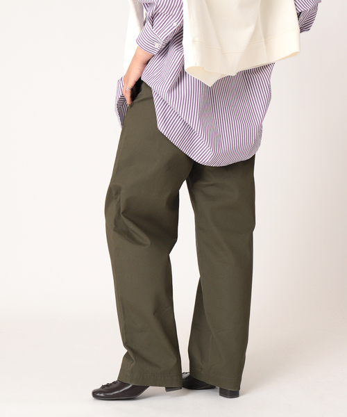 B.C STOCK（ベーセーストック）の「チノタックトラウザー（チノパンツ・レディース・アイボリー/ベージュ/カーキ/ネイビー・SMALL/MEDIUM）」の4枚目の写真