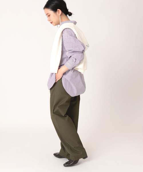 B.C STOCK（ベーセーストック）の「チノタックトラウザー（チノパンツ・レディース・アイボリー/ベージュ/カーキ/ネイビー・SMALL/MEDIUM）」の15枚目の写真