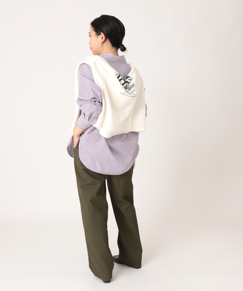 B.C STOCK（ベーセーストック）の「チノタックトラウザー（チノパンツ・レディース・アイボリー/ベージュ/カーキ/ネイビー・SMALL/MEDIUM）」の20枚目の写真