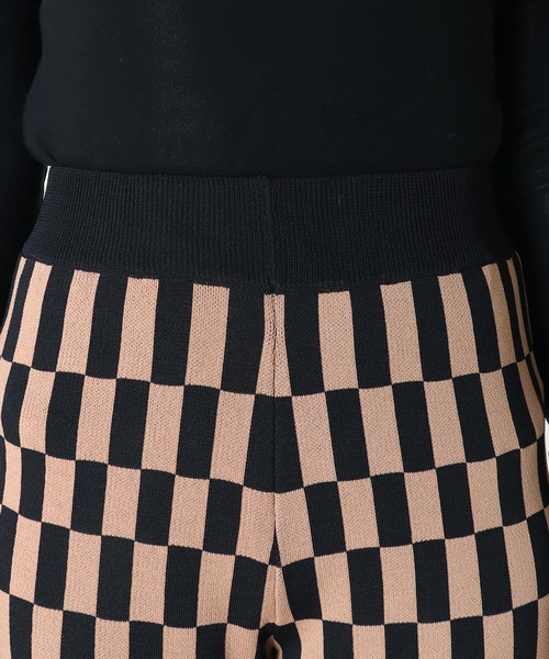 Three Four Time（ｽﾘｰﾌｫｰﾀｲﾑ）の「【Limue】ニットジャガードパンツ（その他パンツ・レディース・ブラウン/グレー・FREE）」の8枚目の写真