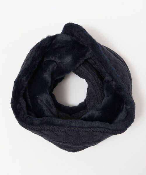 SHIPS（シップス）の「SHIPS:〈手洗い可能〉ケーブル ボア スヌード（ネックウォーマー/スヌード・メンズ・ブラック/ベージュ/ネイビー/グレー・ONE SIZE）」の13枚目の写真