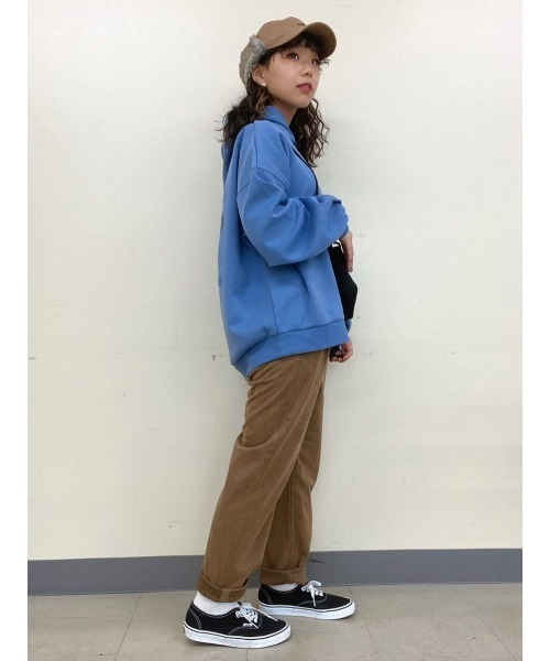 CAMP7（キャンプセブン）の「【CAMP7】３段ロゴエンボスパーカー（パーカー・レディース・ベージュ/ブラック/ブルー・M/L）」の17枚目の写真