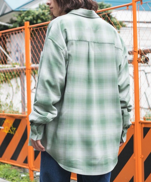ば*や様 Auralee オーラリー ウールチェックシャツ グリーン サイズ3
