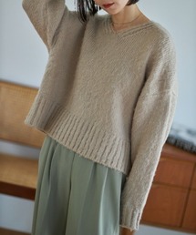 フラッフィーカラーニット/origial fluffy color knit